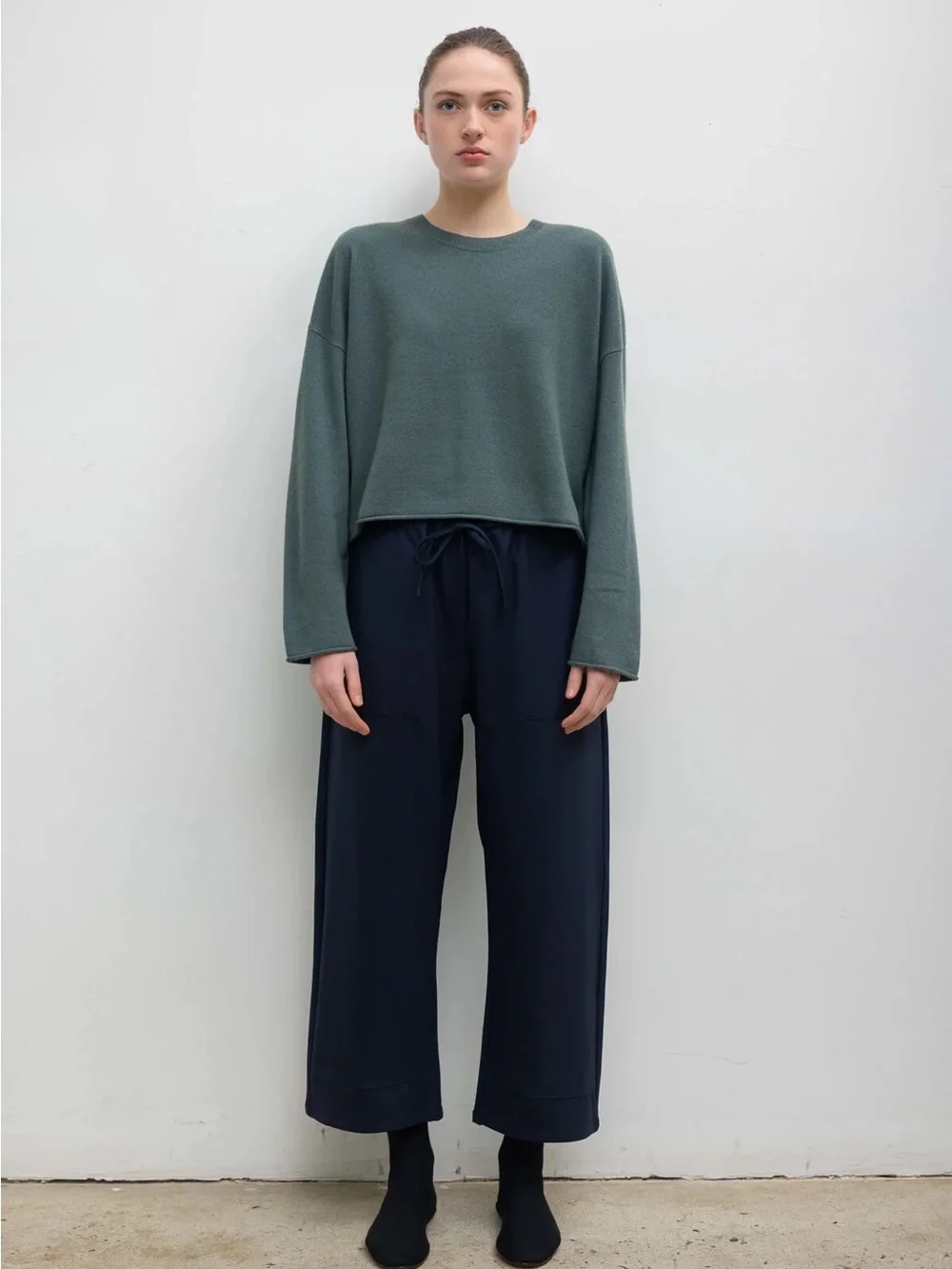 Leset XS Jane Carpenter Pant Navy Blue Wool